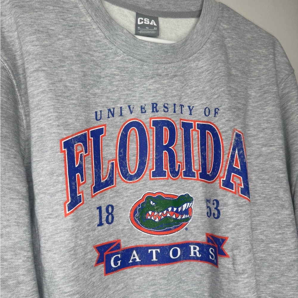 CSA Gray Florida Gators Men's Crewneck Sweater